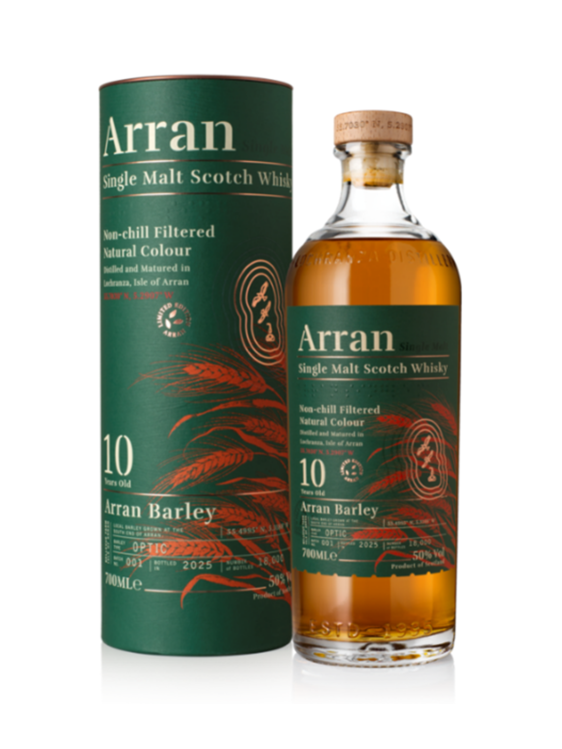 〔2026年2月下旬発送予定〕〔予約商品〕アラン バーレイ 10年 700ml 50%