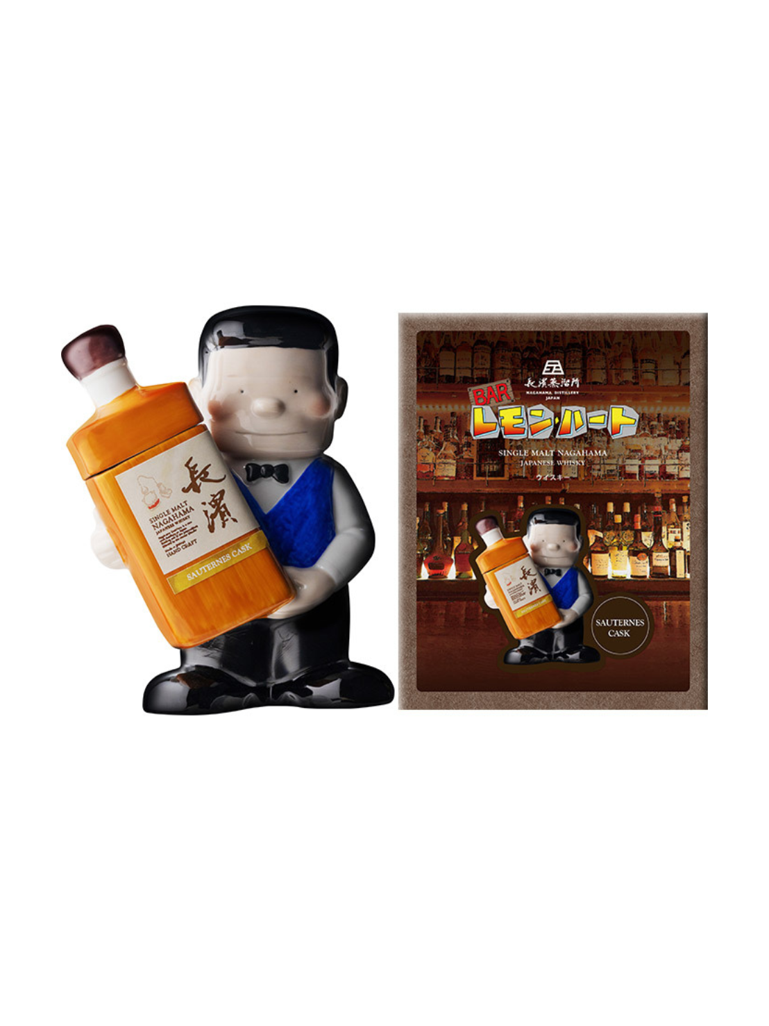 〔2026年3月下旬発送予定〕〔予約商品〕シングルボトル長濱 ソーテルヌカスク バッチ 2211 レモン・ハート陶器ボトル 長濱蒸溜所 BARレモン・ハート 500ml 57%