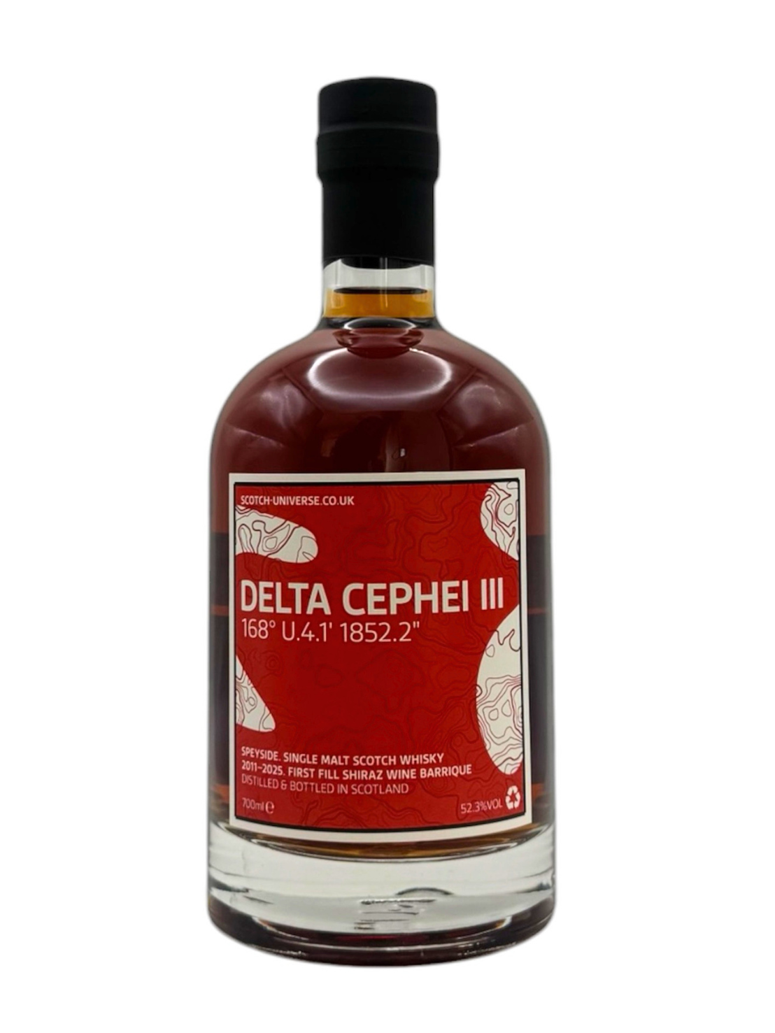 スコッチユニバース デルタケフェウス Ⅲ 2011 168° P.4.1' 1852.2" DELTA CEPHEI 700ml 52.3%
