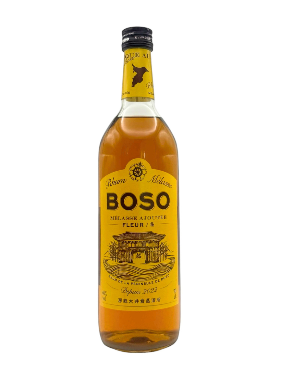 BOSO Rhum Fleur －花－ Melasse フルールメラス 房総大井倉蒸溜所 700ml 40%
