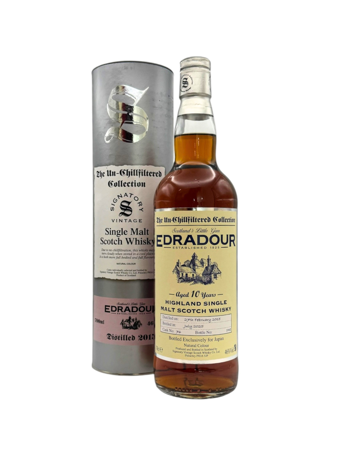〔2026年6月発売〕エドラダワー 2015 10年 UCF Bottled Exclusively for Japan 700ml 46%