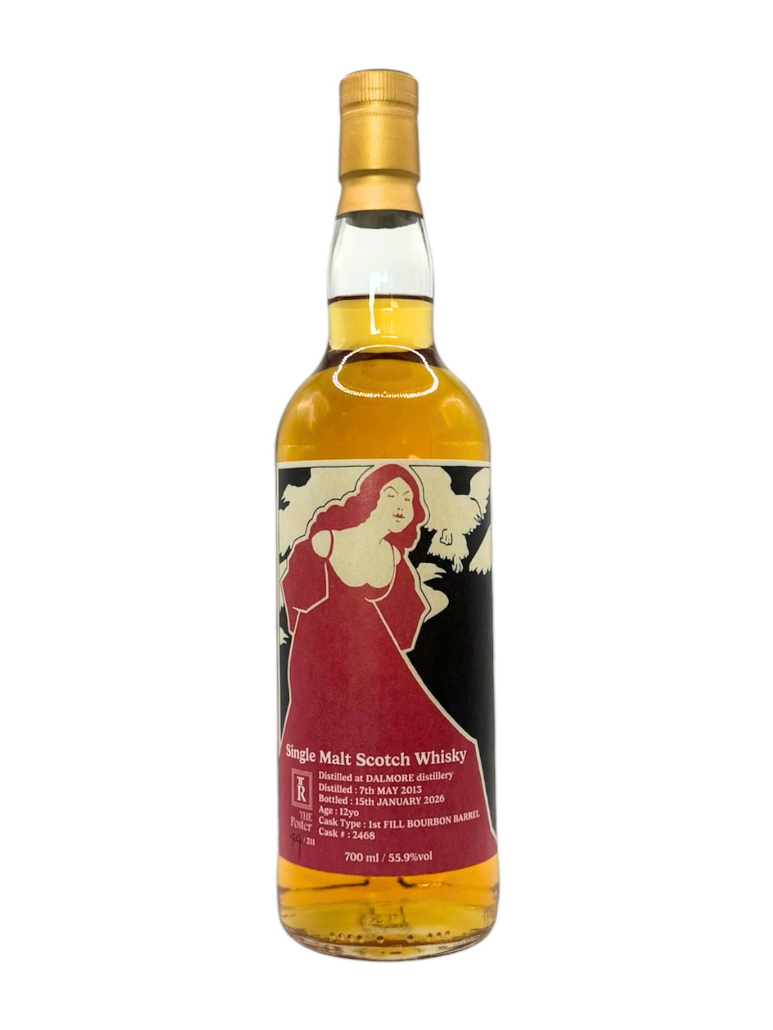 ダルモア 2013 12年 ファーストフィルバーボンバレル ザ・ポスター 700ml 55.9%